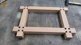 [Woodworking]Grain storage furniture making/Grain storage box making/Tenon jig/joining wood