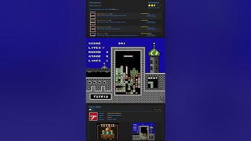 Famicom Tetris clearing 3-9 using triples