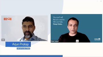 Arjun Pratap, CEO, EDGE in an Exclusive Masterclass with @LinkedIn & TiE Delhi-NCR #businessgrowth