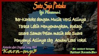 Satu Saja Pintaku, Iga Mawarni, Kara-mp3 (Karaoke dari Mp3) #popindonesia