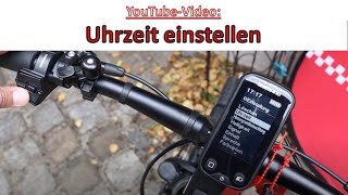 Uhrzeit umstellen/einstellen - Shimano Steps E-Bike Display E6100