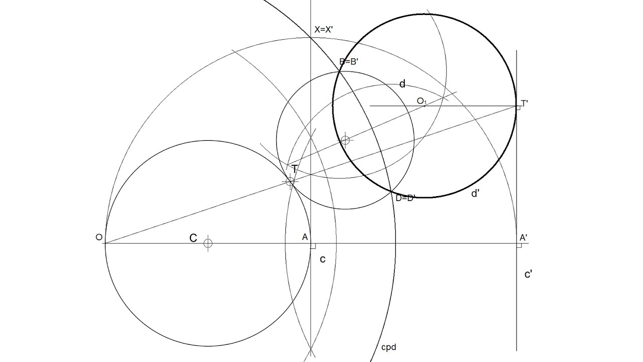 Ejercicio de Inversión en dibujo técnico - PAU Madrid Junio 2025