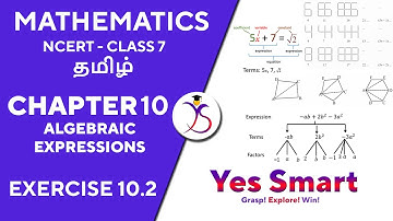 NCERT | CLASS 7 | EX 10.2 | ALGEBRAIC EXPRESSIONS ~ Edition 2022/12 [Tamil]