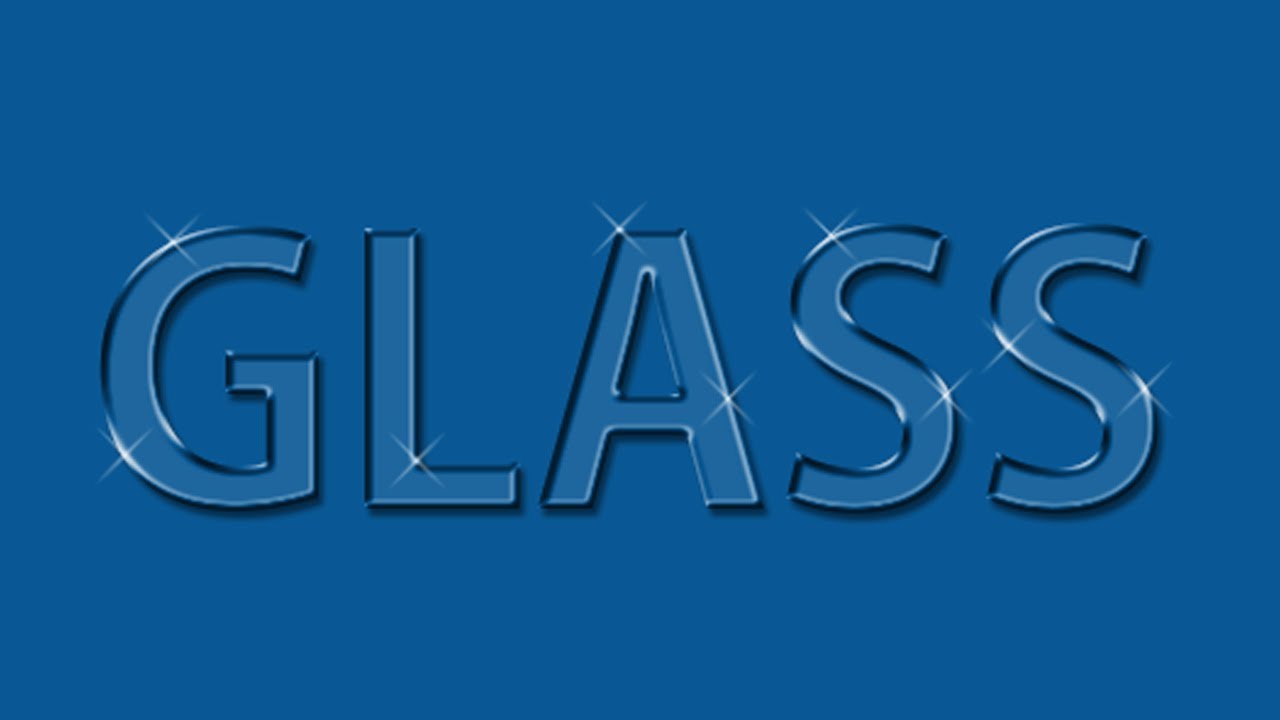 [포토샵] -72- 크리스탈(GLASS) 텍스트 제작하기