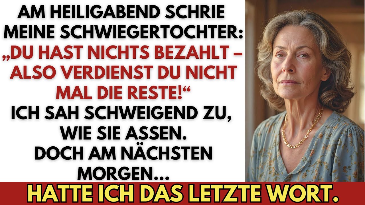Meine Schwiegertochter Verweigerte Mir Am Heiligabend Das Essen – Am Nächsten Morgen Handelte Ich.
