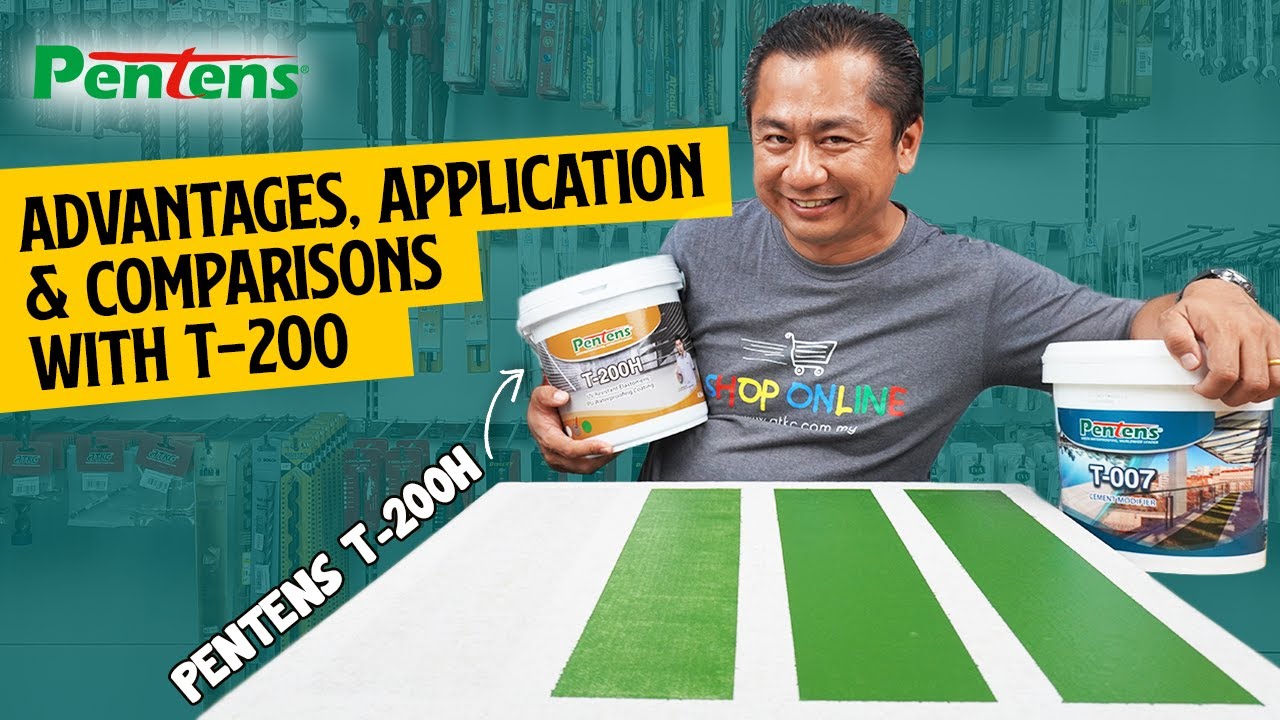 Pentens T-200H UV Resistant Elastomeric Waterproofing Coating | Advantages, Application & Comparison