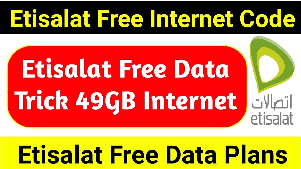 Etisalat Free code Etisalat Free Data Package Etisalat