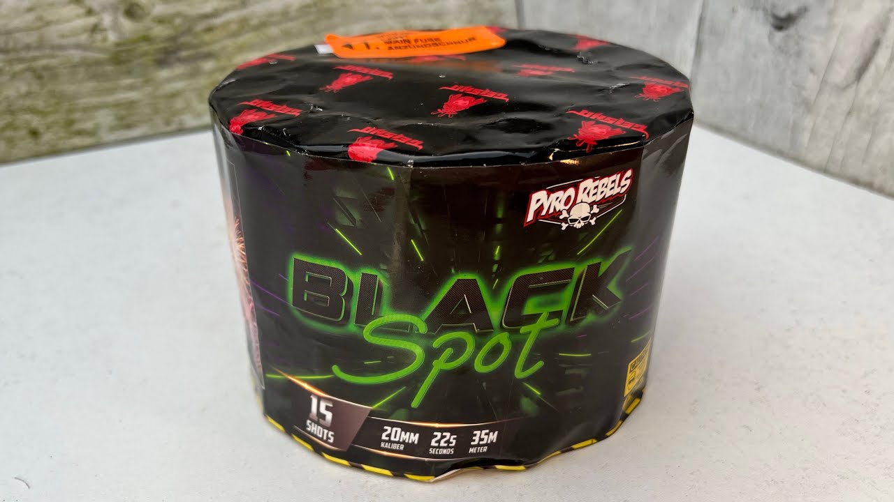 BLACK SPOT 15 SHOTS | RUBRO VUURWERK | Pyro Rebels 