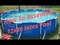 How to assemble the Intex 12x30 metal above ground pool