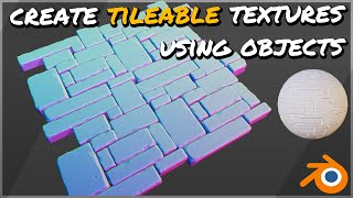 Create seamless TILEABLE textures using objects & sculpting in Blender 4.0!