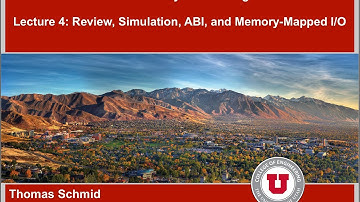 ECE/CS 5780/6780 Spring 13 - Lecture 4 - Memory and I/O Architecture