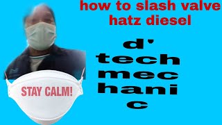 how to slash valve hatz diesel