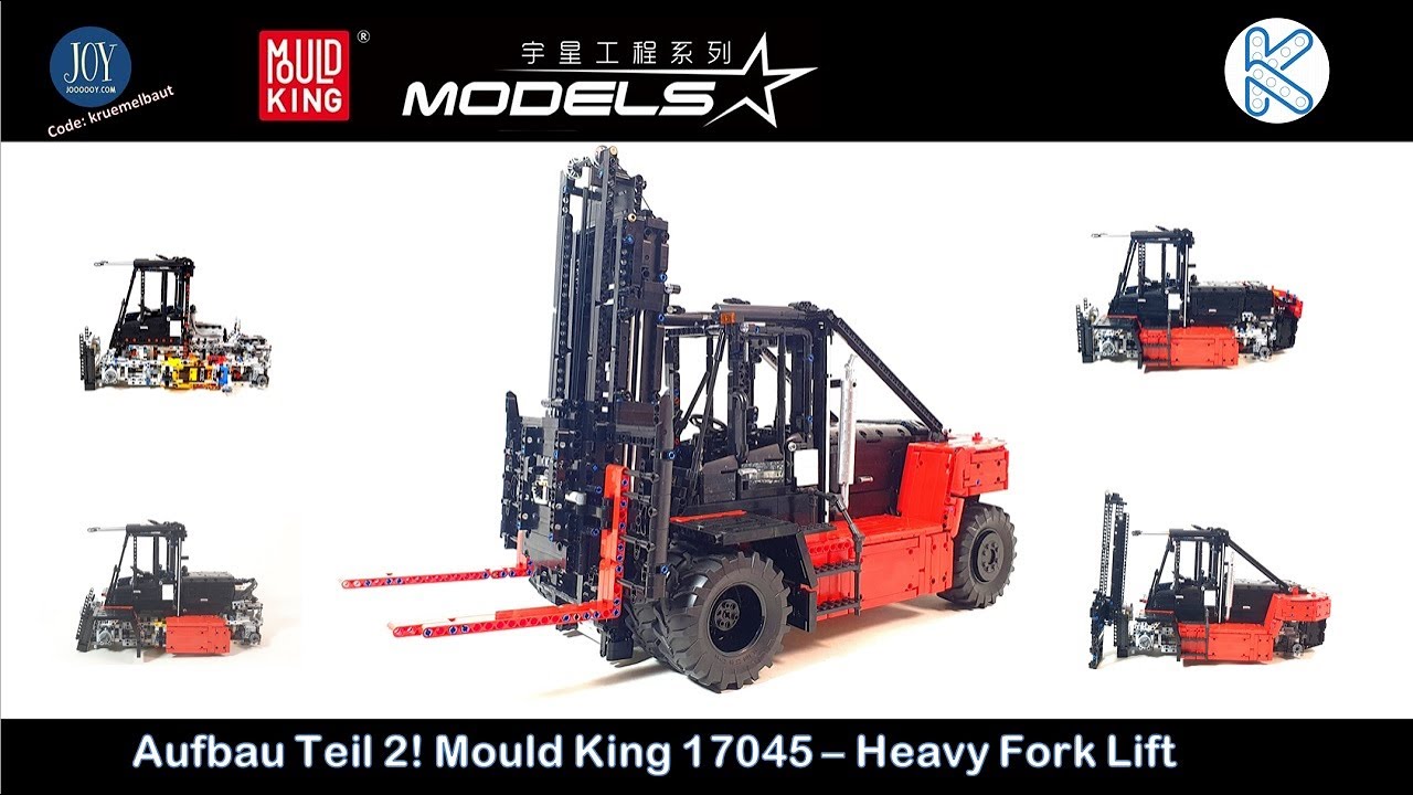 Teil 2 des riesigen Gabelstapler!  Mould King 17044 / 17045 - Heavy Fork Lift