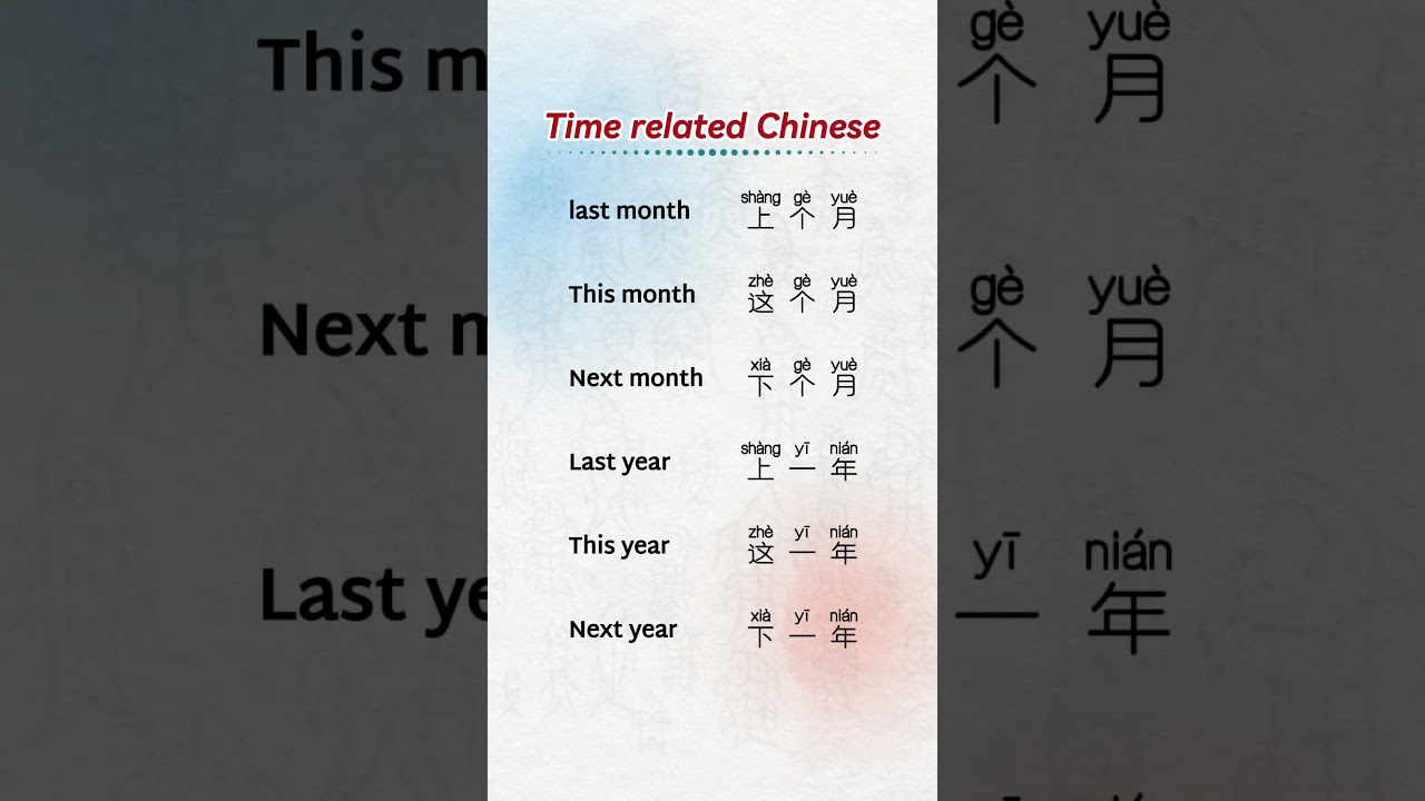 💕💕 learn Chinese with me