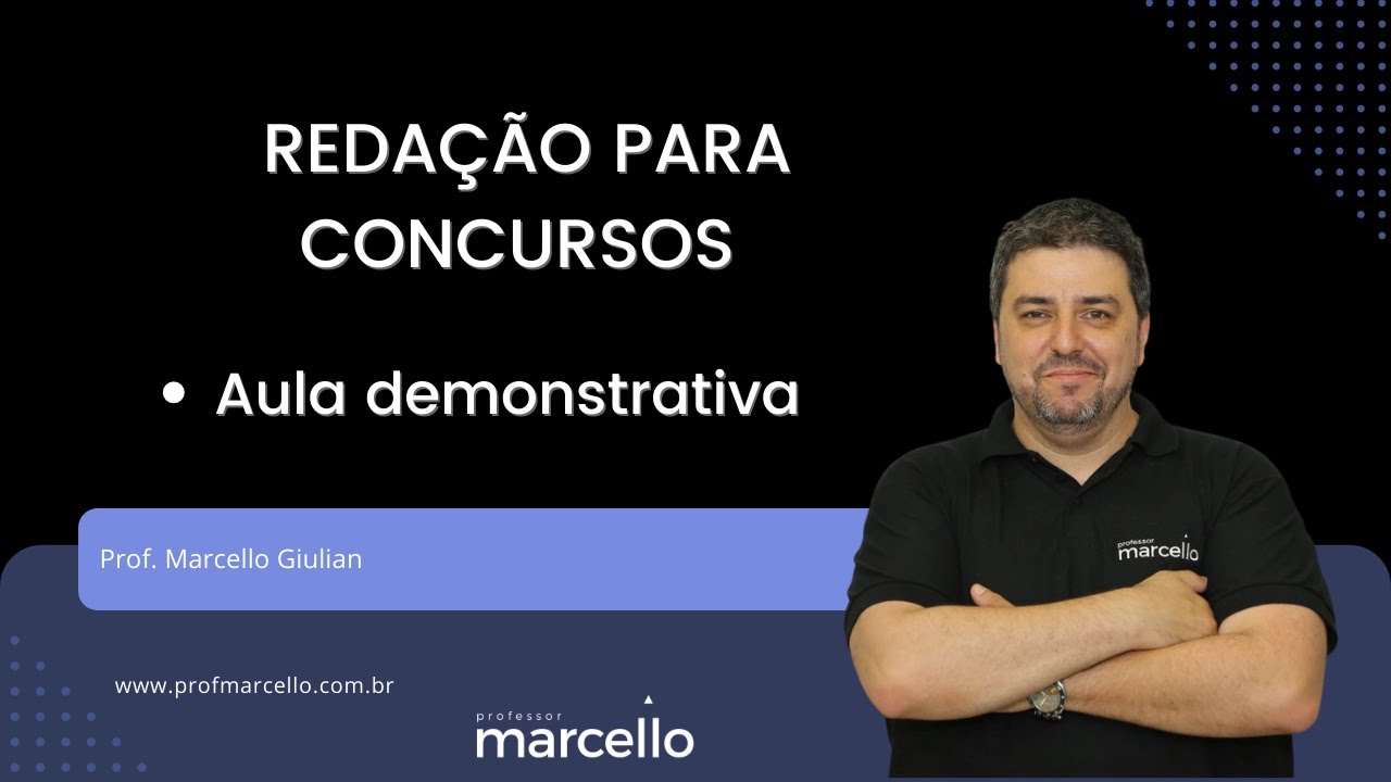 Redação para Concursos - Aula 01
