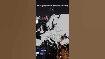 Trying to get a sub from each country ( Day 1 ) #shorts #geography #country #europe