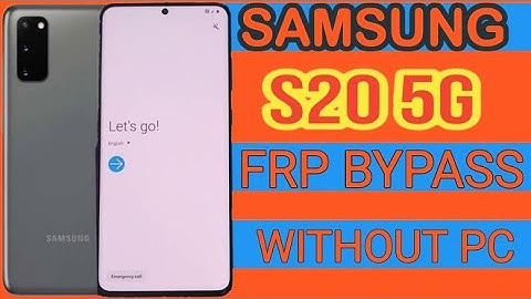 Samsung S20-5G Frp bypass without PC Google Account Remove 