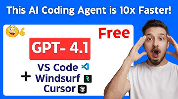 GPT 4.1 + VS Code + CURSOR + WINDSURF : This FREE AI Coding Agent Is INSANE With 1M Token Context