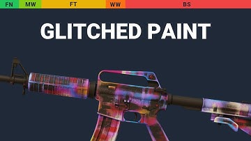 M4A1-S Glitched Paint - Skin Float And Wear Preview
