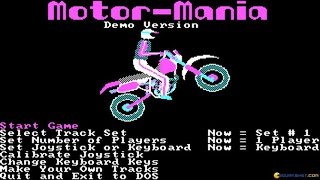 Motor Mania gameplay (PC Game, 1988) screenshot 1