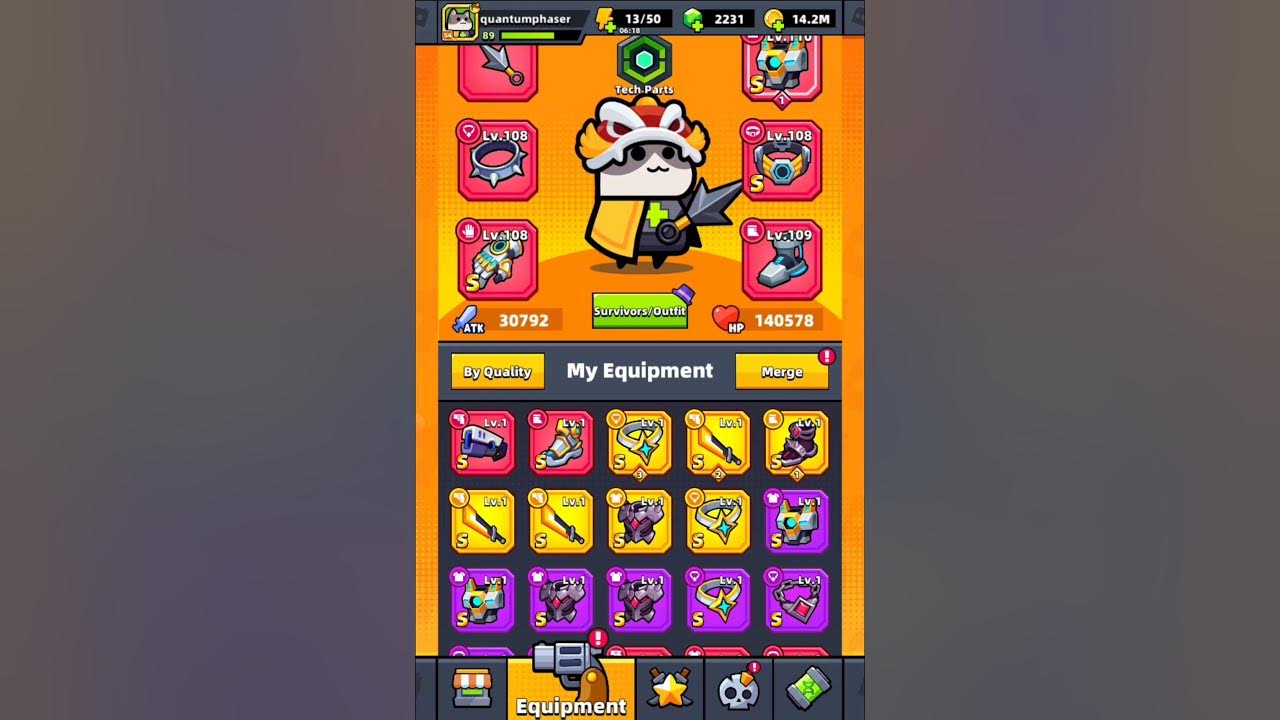 Survivor.IO Catnips Merge & Destroy 💥 Legendary Army Uniform Legendary