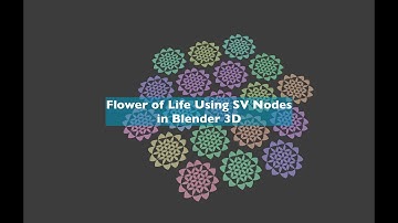 LIVENODING SV Flower of Life using Nodes in Blender 3D