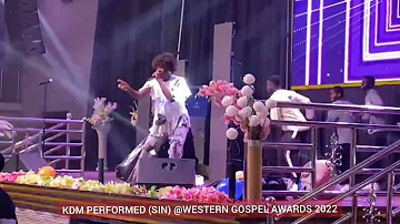 KDM performs one of his hit songs SIN @ Western Gospel Awards 22, he a great Gospel Minister.