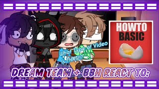 Dream Team + Badboyhalo React to: HowToBasic Videos | Gacha Club