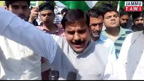 Harsh Dev Singh Sr. JKNPP leader and Former Minister and other leaders shall join the protest