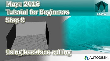 #9 How to turn on Backface Culling in Maya 2016