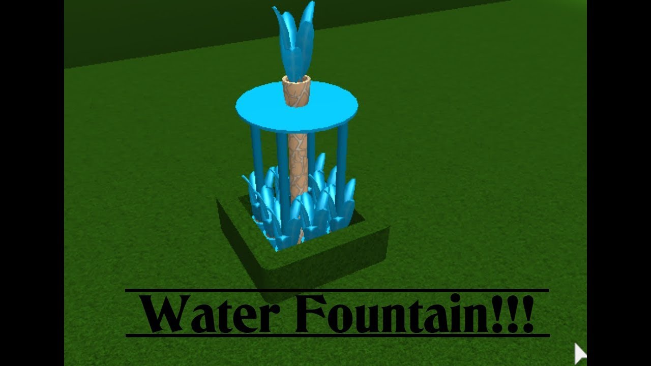 To Bloxburg HOW TO WATER FOUNTAIN!!! YouTube