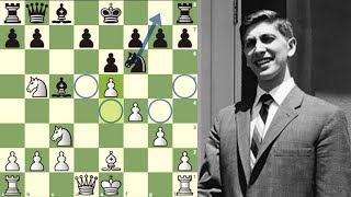 SACRIFICA LA DAMA Y LE GANA POR PRIMERA VEZ: Fischer vs Tal (Bled, 1961)