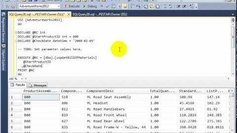 Stored Procedure with Parameters - SQL Server 2012 - Kalman Toth