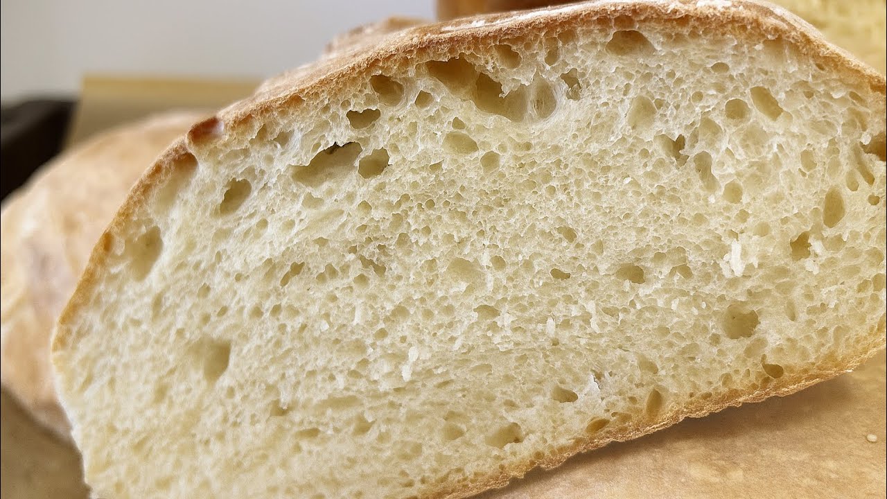 72h Brot mit nur 4 Zutaten! 🥖 Knusprig, saftig & unglaublich aromatisch | Einfach & natürlich