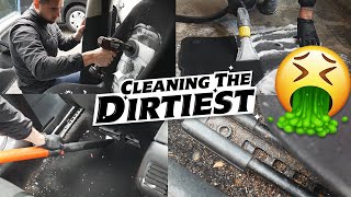 Deep Cleaning a NASTY & DIRTY Smokers Car Interior! 🤮 (4K)