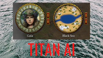 BEATING TITAN AI WITH NO MILITARY UNITS AGAIN! Age of Mythology: Titan AI - Black Sea