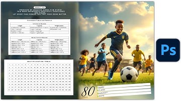 Exercise Book Cover Design | Photoshop Design 