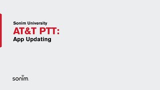 AT&T PTT App Updating