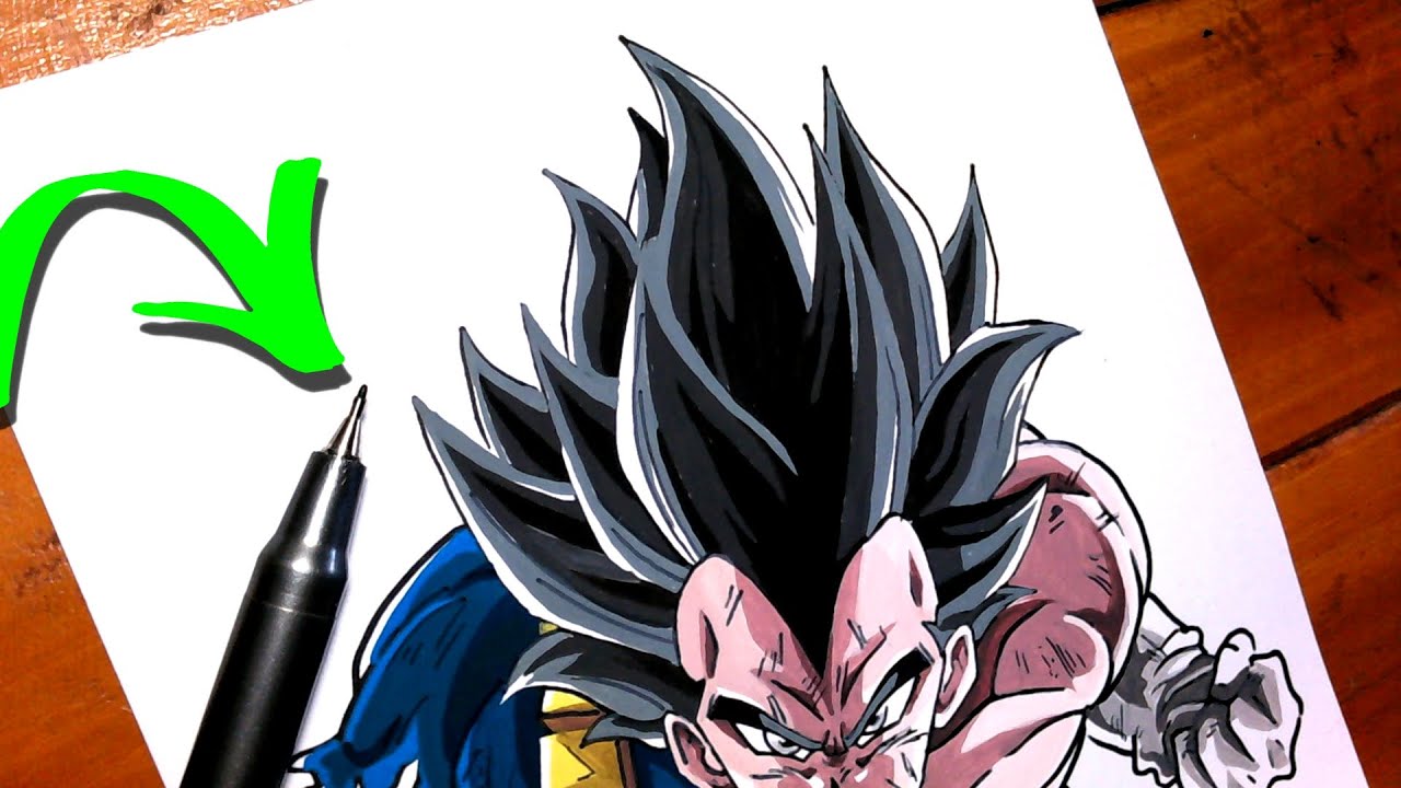 como desenhar o goku ultra instinto vs vegeta ultra ego superior 