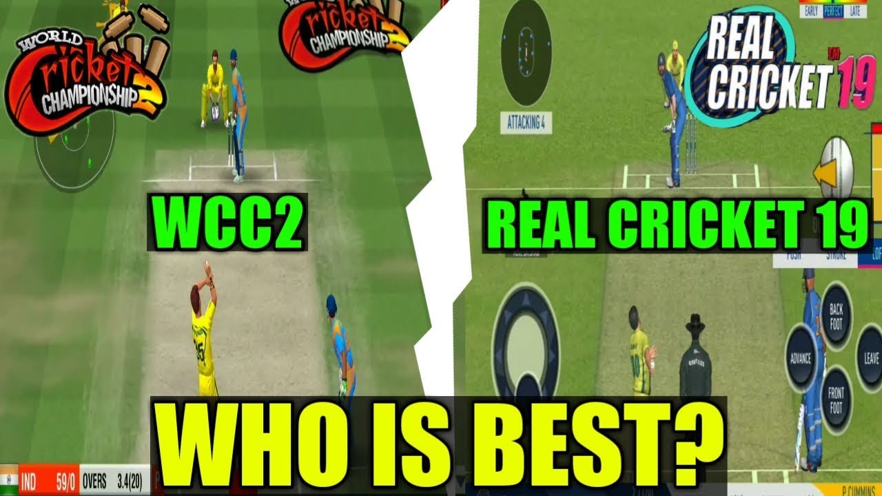 REAL CRICKET 19 VS WCC2 | WHO IS BEST CRICKET GAME???