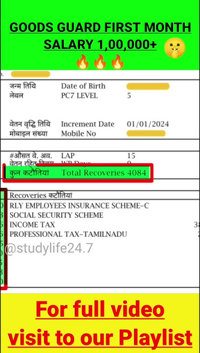 Goods Guard First Month Salary Slip 100K L Railway Train Manager goods-guard-first-month-salary-slip-100k-l-railway-train-manager