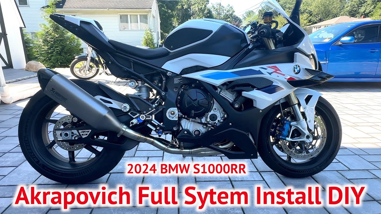 Полная установка системы Akrapovich BMW S1000RR M Package 2024 