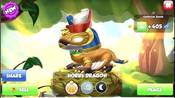 Hatched Divine Horus Dragon-Dragon Mania Legends | Level 3 Castle A Birthday Chapter 1 | DML
