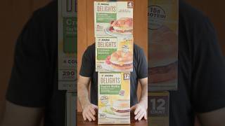 Trying and ranking Jimmy Dean Delights Breakfast Sandwiches #eggsandwich #breakfast #frozenfood