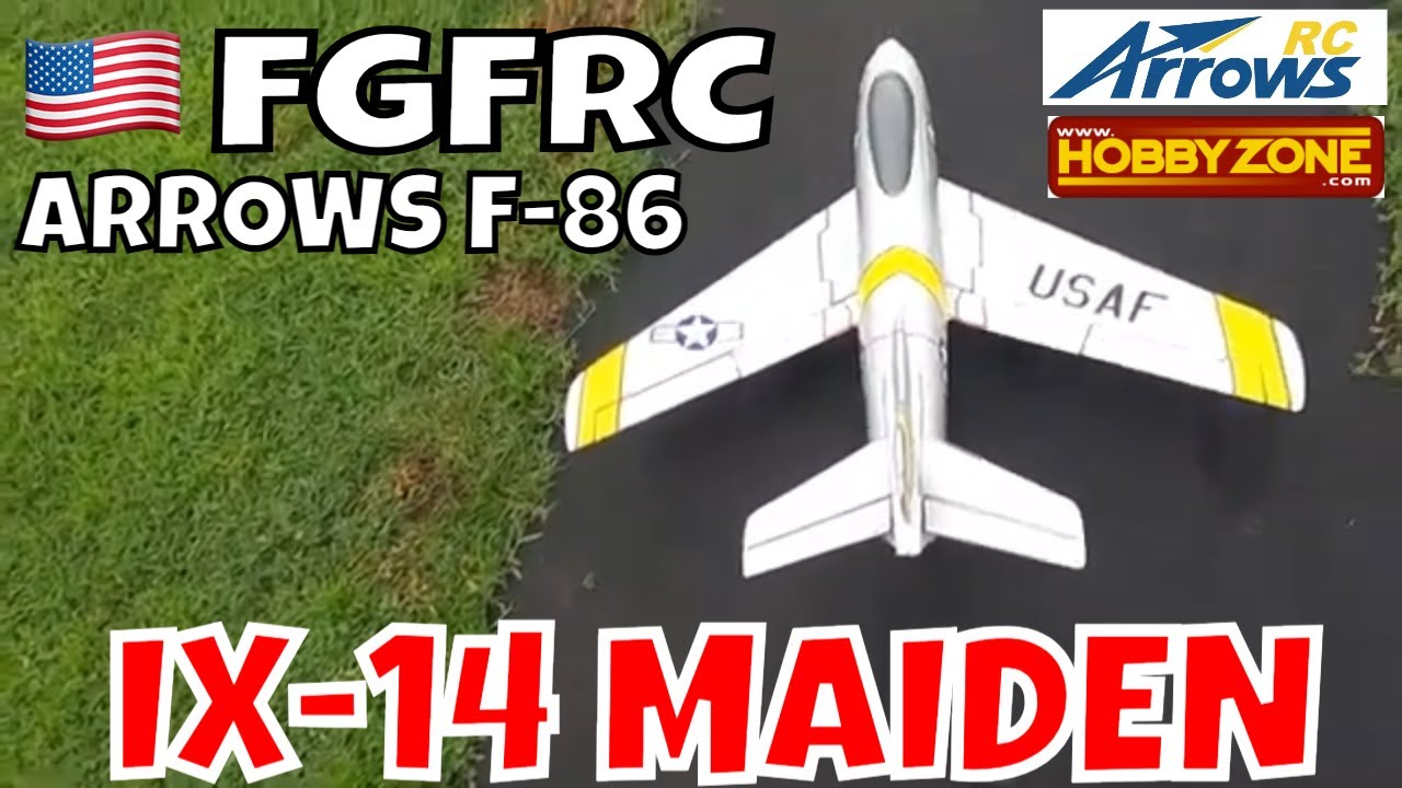 ARROWS 64MM F-86 SABRE IX-14 MAIDEN by FGFRC #aviation #rcplane