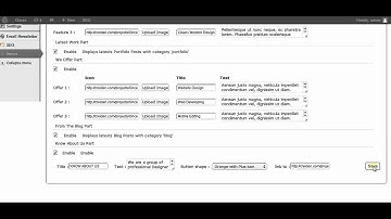 Onces Wordpress Theme | Creiden - Modifying Home From Admin Panel
