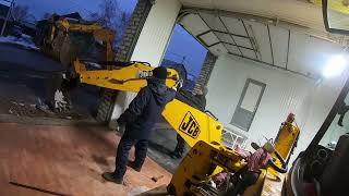 Расточка, наплавка и замена втулок стрелы JCB 3CX