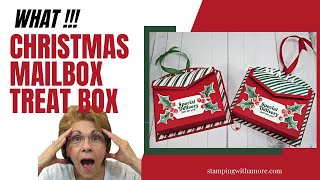 WHAT!! A  Cute Christmas Mailbox Treat Box (the perfect sweet treat gift for Christmas gift giving)