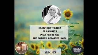 Sep 5 Litany Of Saint Mother Theresa Of Calcutta