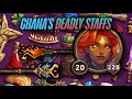 Chana's Twin Staff Carnage: Frost & Flames Collide | Backpack Brawl